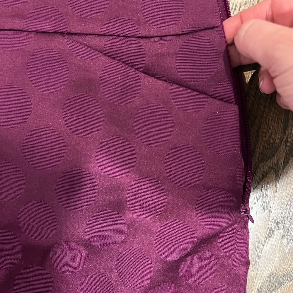 purple dot print skirt - Picture 2 of 5